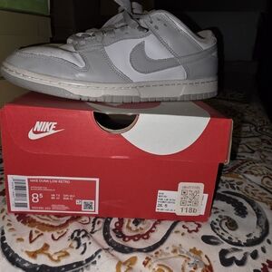 Nike Dunk Low Retro Gray Sneakers